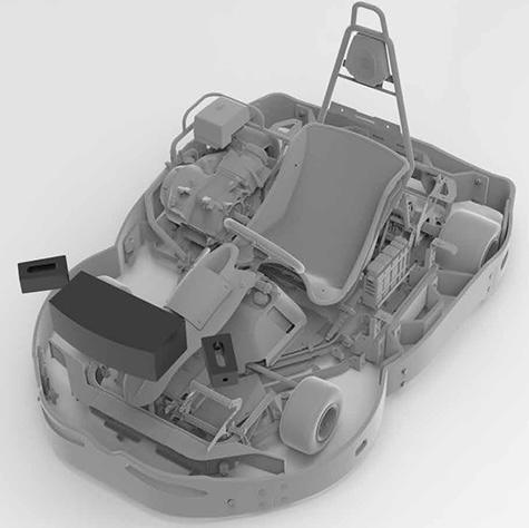 ApexHaus kart in pit lane